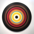 Untitled - acrylic on aluminum - 60 inch diameter