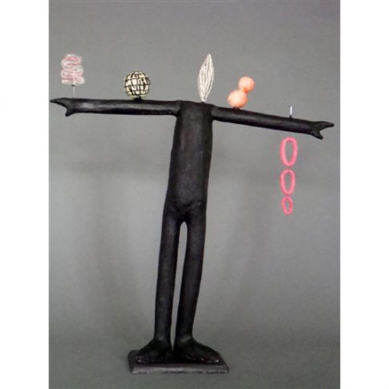 Melissa Stern - Horizontal Line - 22 in. x 24 x 4.5 sculpture