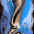 Potamic no 2 - 98 in.  x 42 - acrylic on canvas