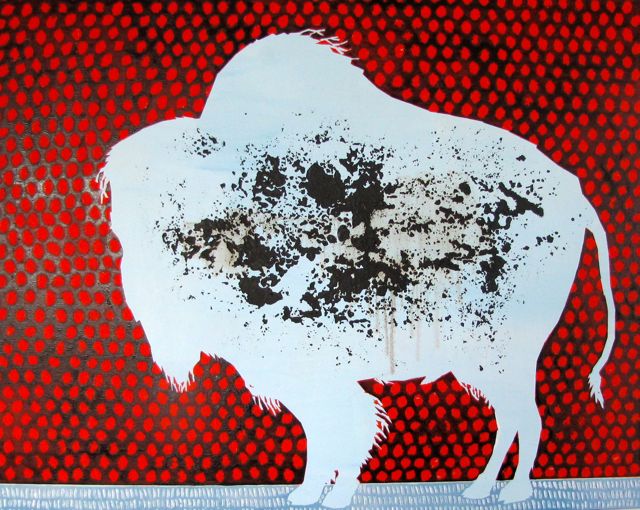 Image of Contemporary art piece titled Derby Place Bison by Christopher Griffin  