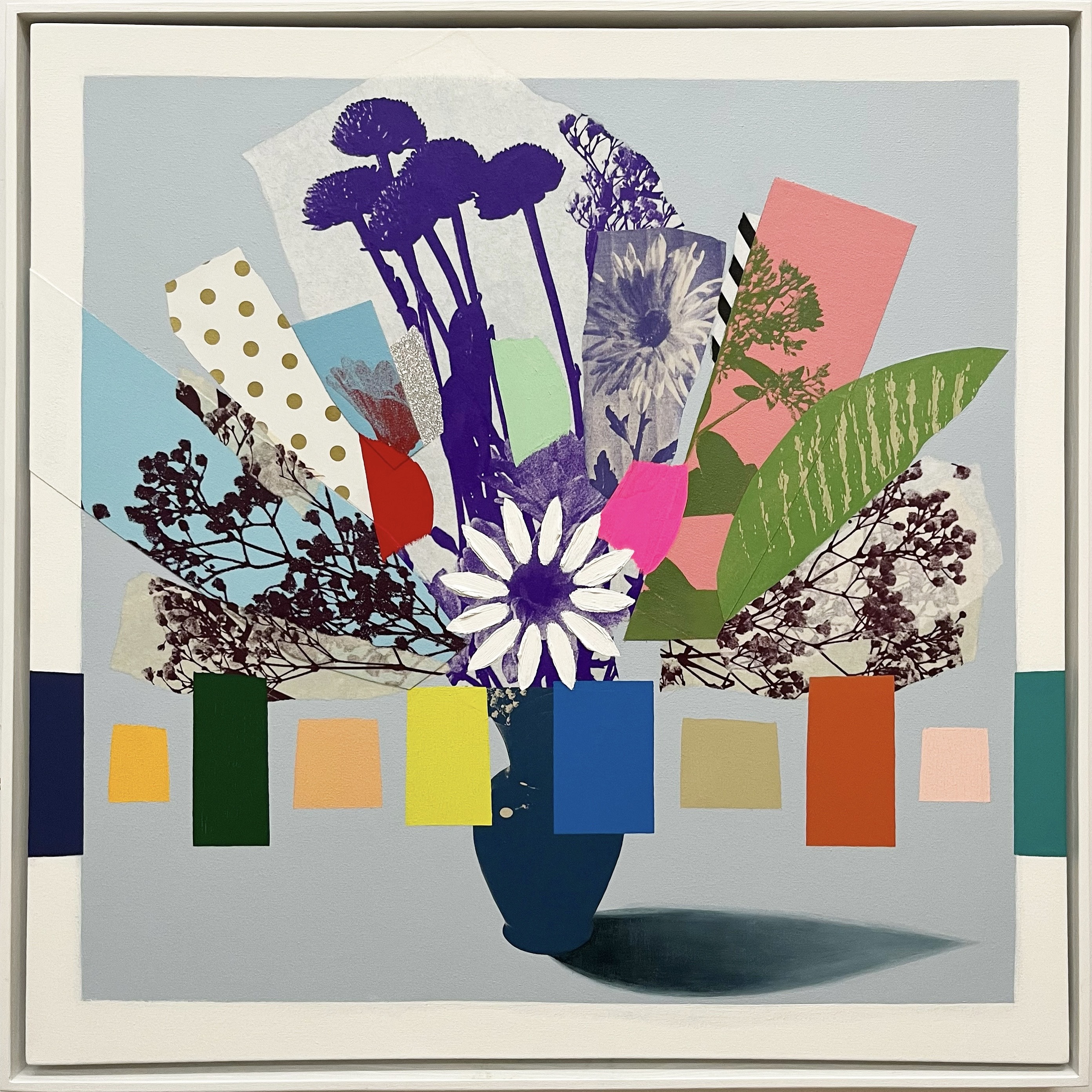 Image of Contemporary art piece titled Vintage Bouquet Mini (purple + coral flowers) by Emily Filler  