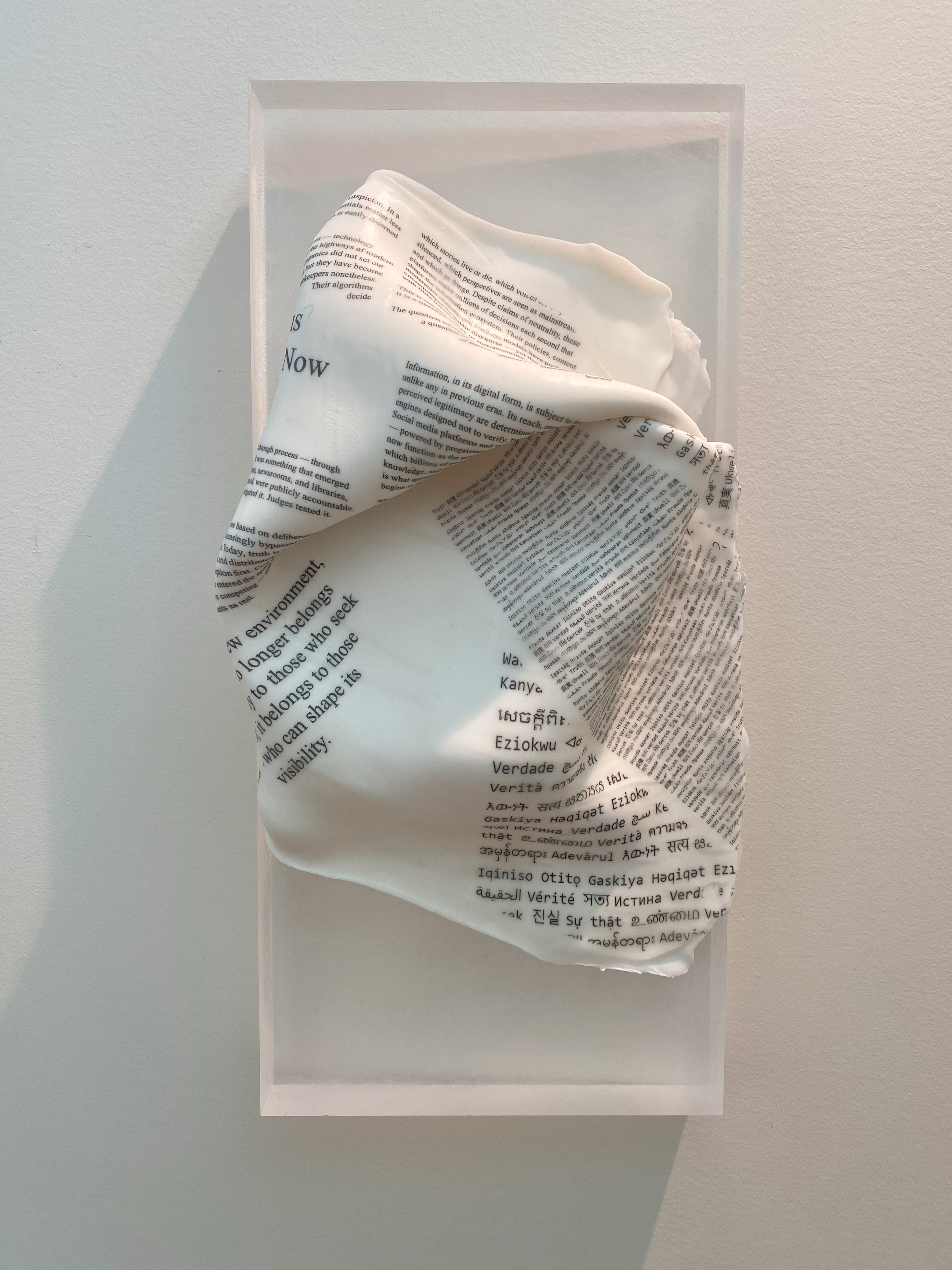 Image of Contemporary art piece titled Sculpting The Collective Truth III by Norah Borden  