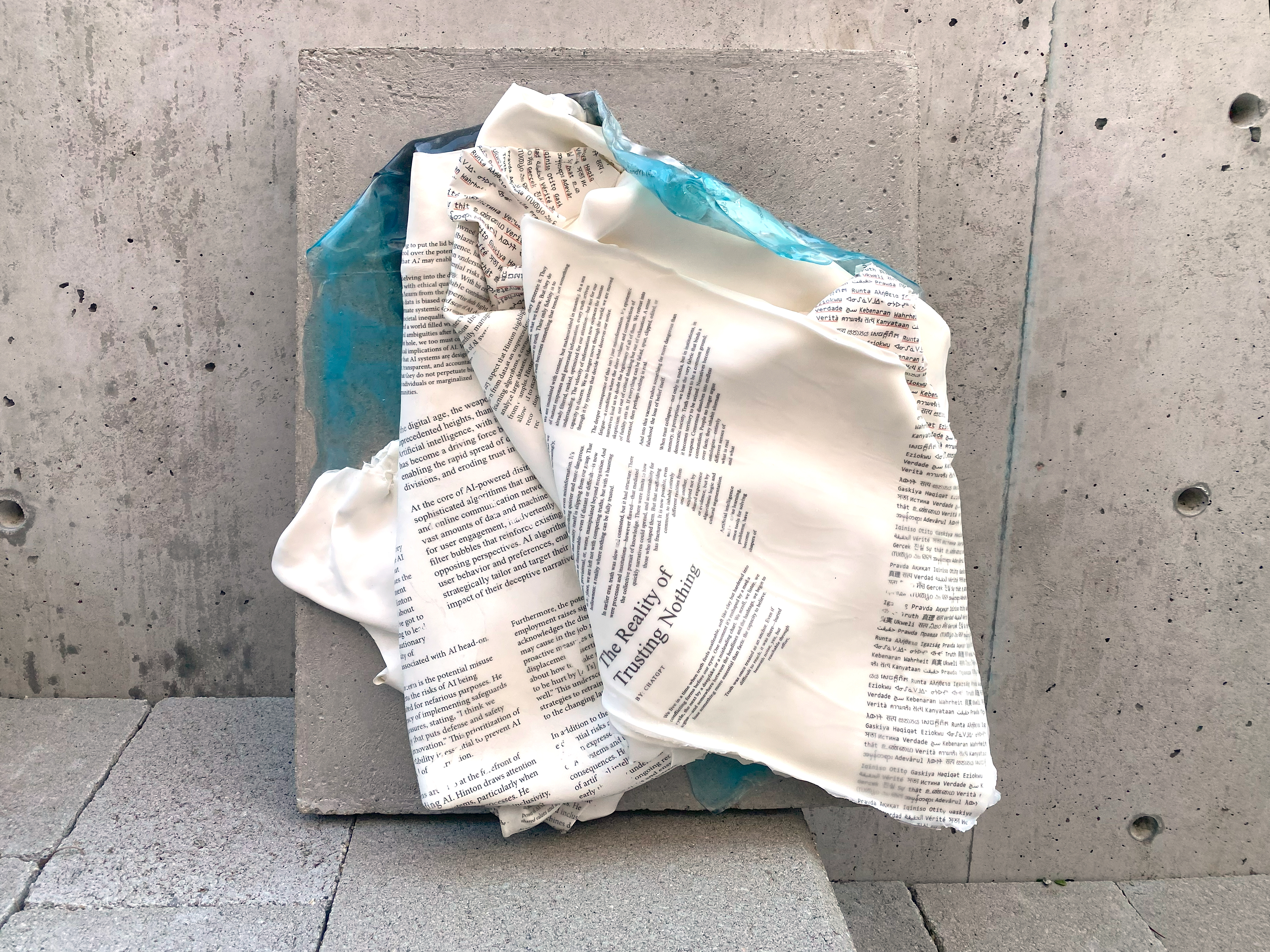 Image of Contemporary art piece titled Reality Of Trusting Nothing by Norah Borden  