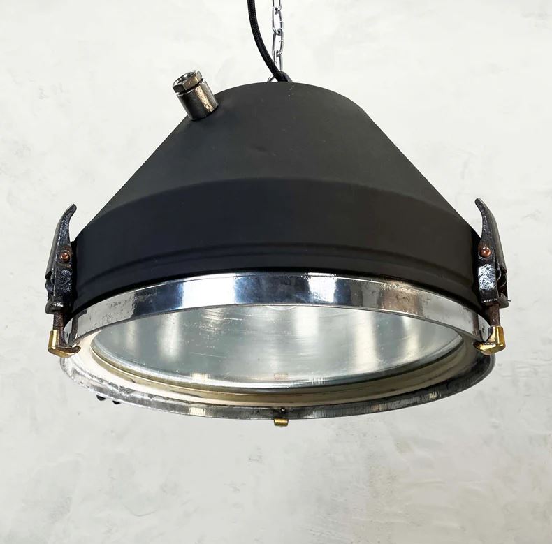 Image of Contemporary art piece titled Industrial Matt Black Ceiling Light by VEB by   
