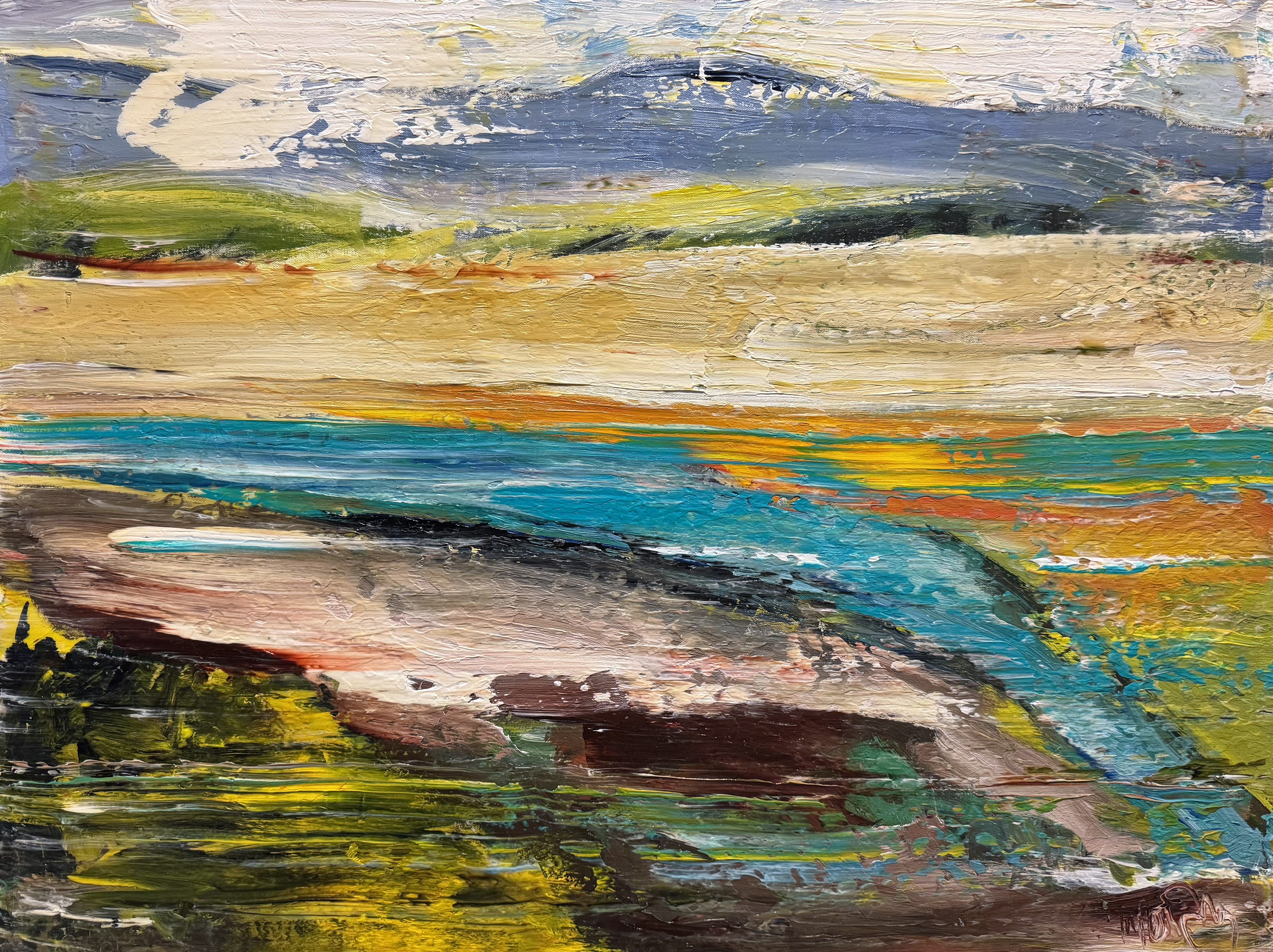 Image of Contemporary art piece titled Drenched Field by Matt Petley-Jones  