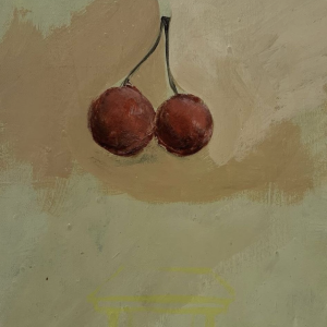 Still Life with Table and Cherries