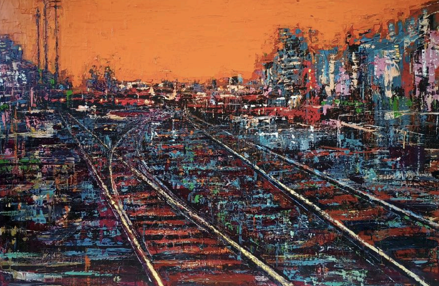 Image of Contemporary art piece titled Post-Industrial Sunset #2 by David Tycho  