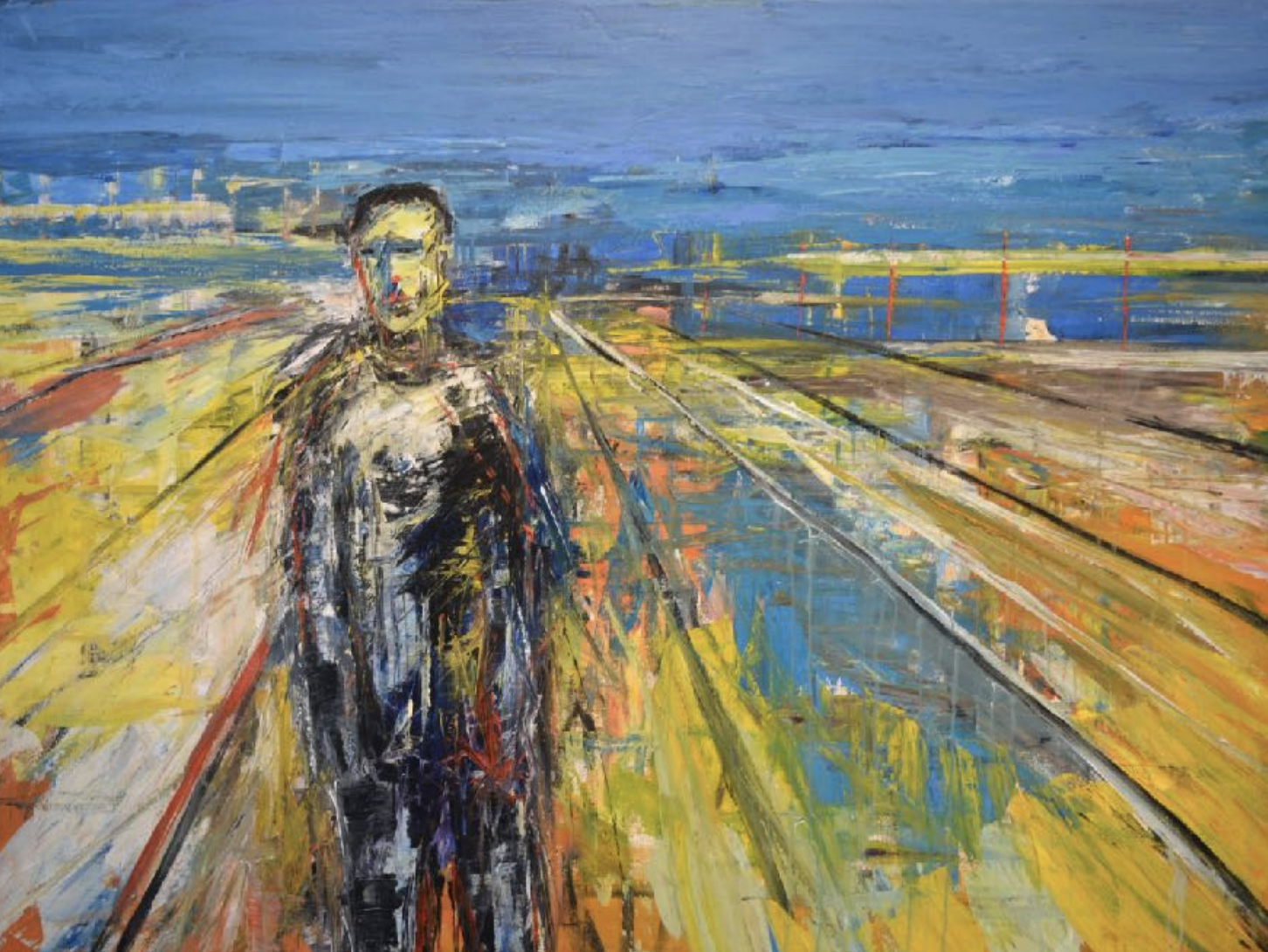 Image of Contemporary art piece titled Figure in a Landscape #2 by David Tycho  