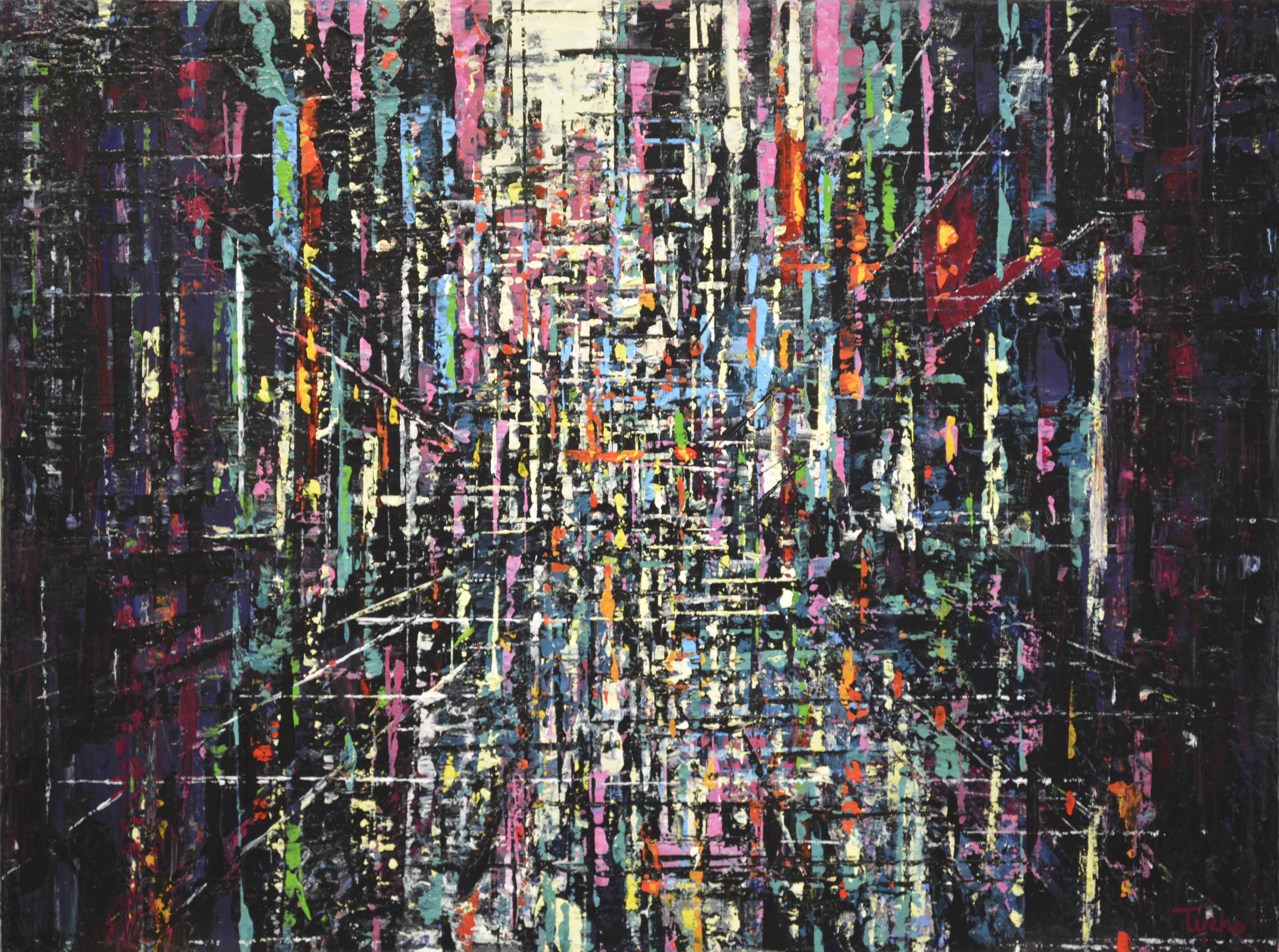 Image of Contemporary art piece titled Electric Jazz Avenue by David Tycho  