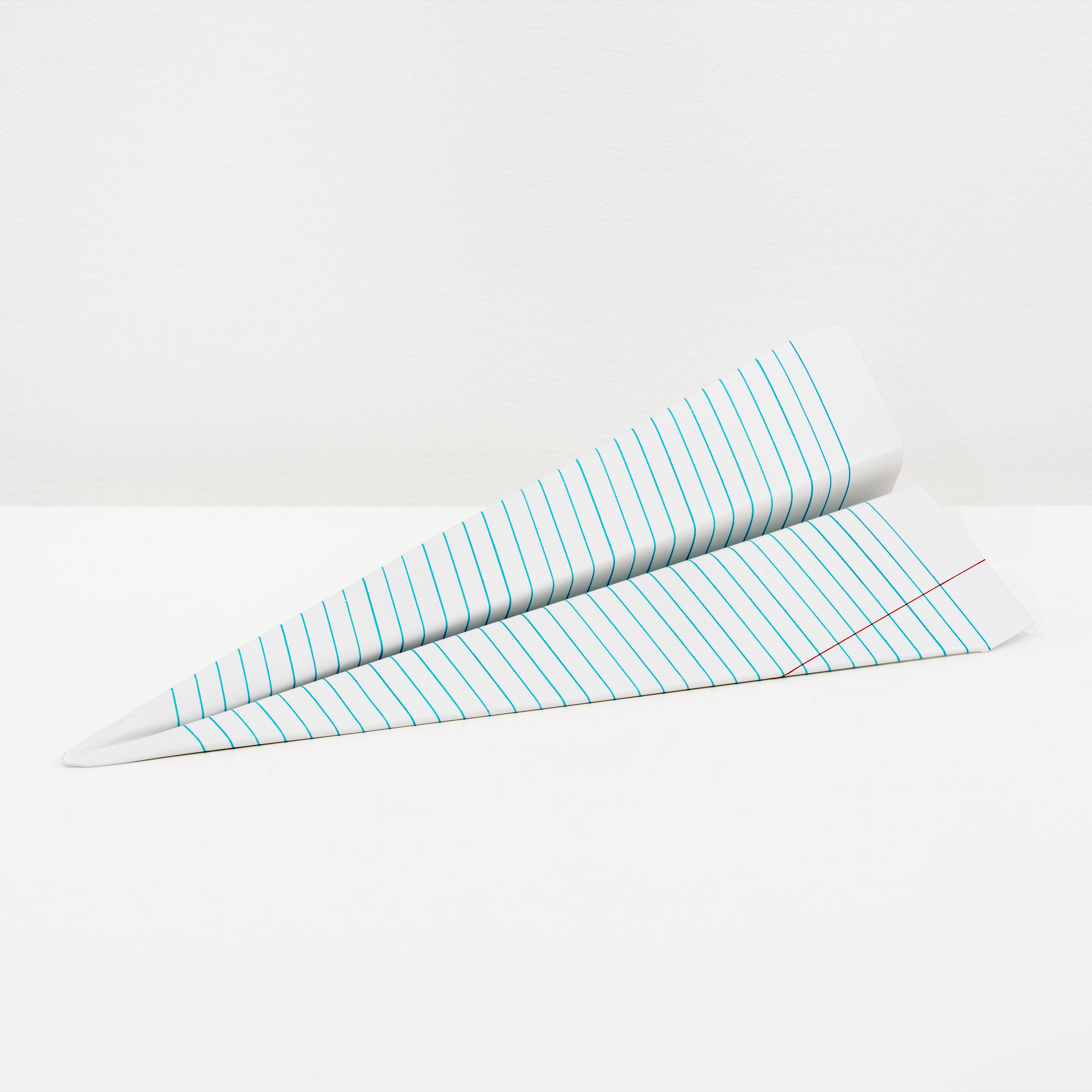 Image of Contemporary art piece titled Paper plane (white) by Sébastien Gaudette  