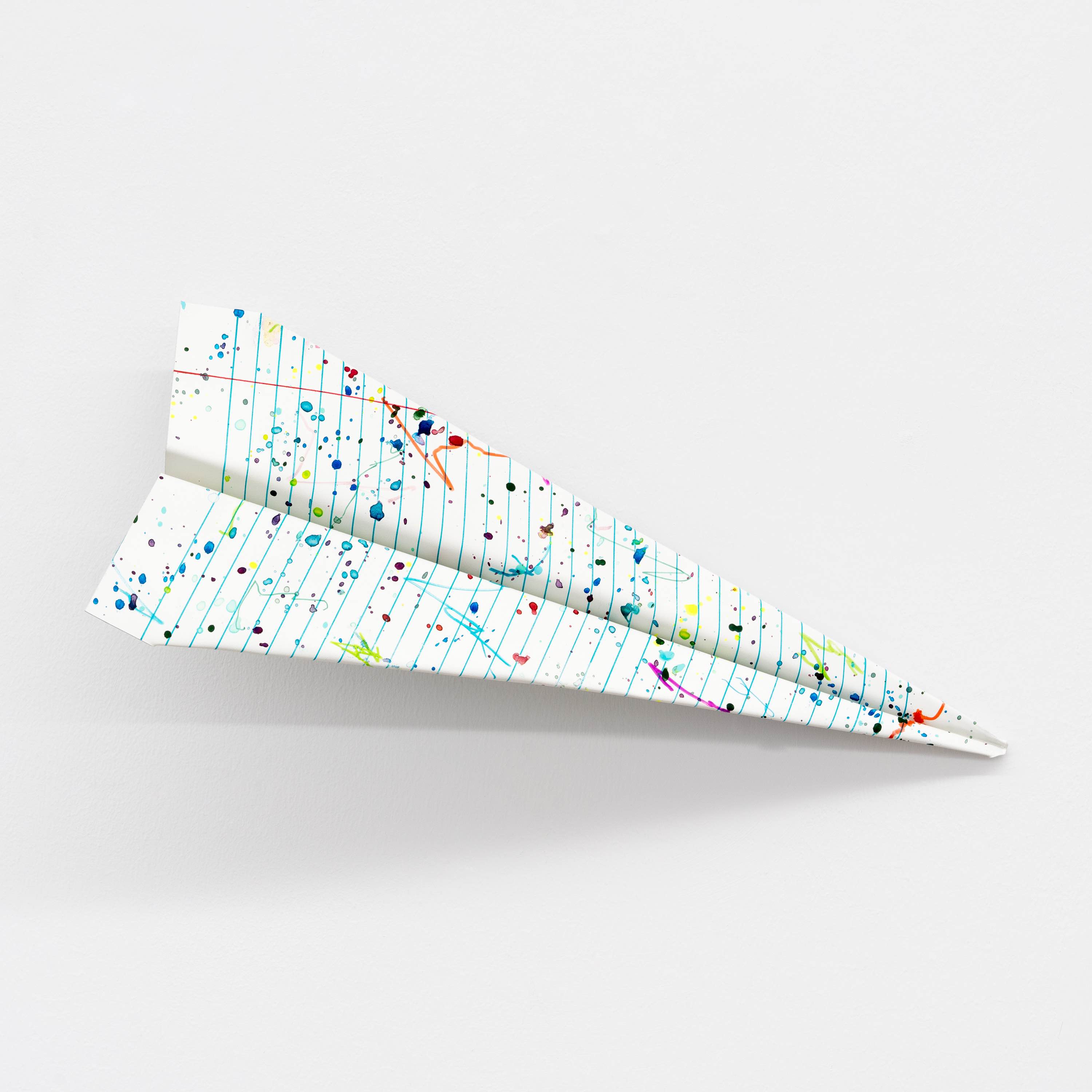 Image of Contemporary art piece titled Paper plane (graffiti) by Sébastien Gaudette  